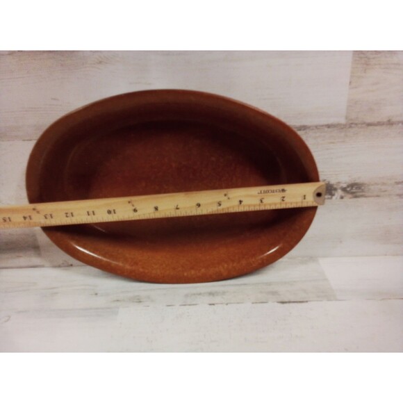 Caduceus Brown/Tan Bowl Platter‎  Great For Fruit Or Bread - Picture 9 of 16